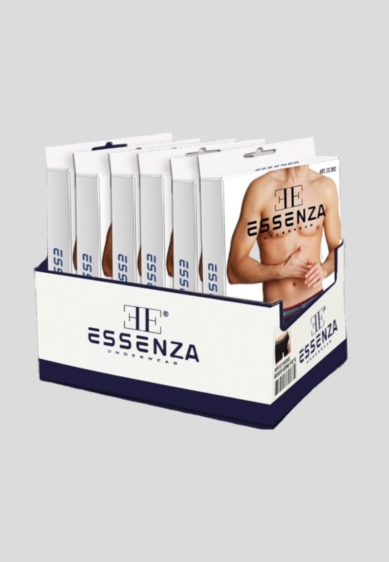 Set de tres Bóxer para hombre de algodón elástico Essenze