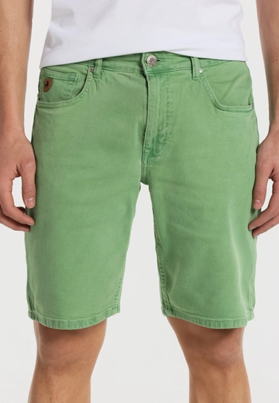 Bermudas de Hombre Jeans LOIS Verde de Tiro medio