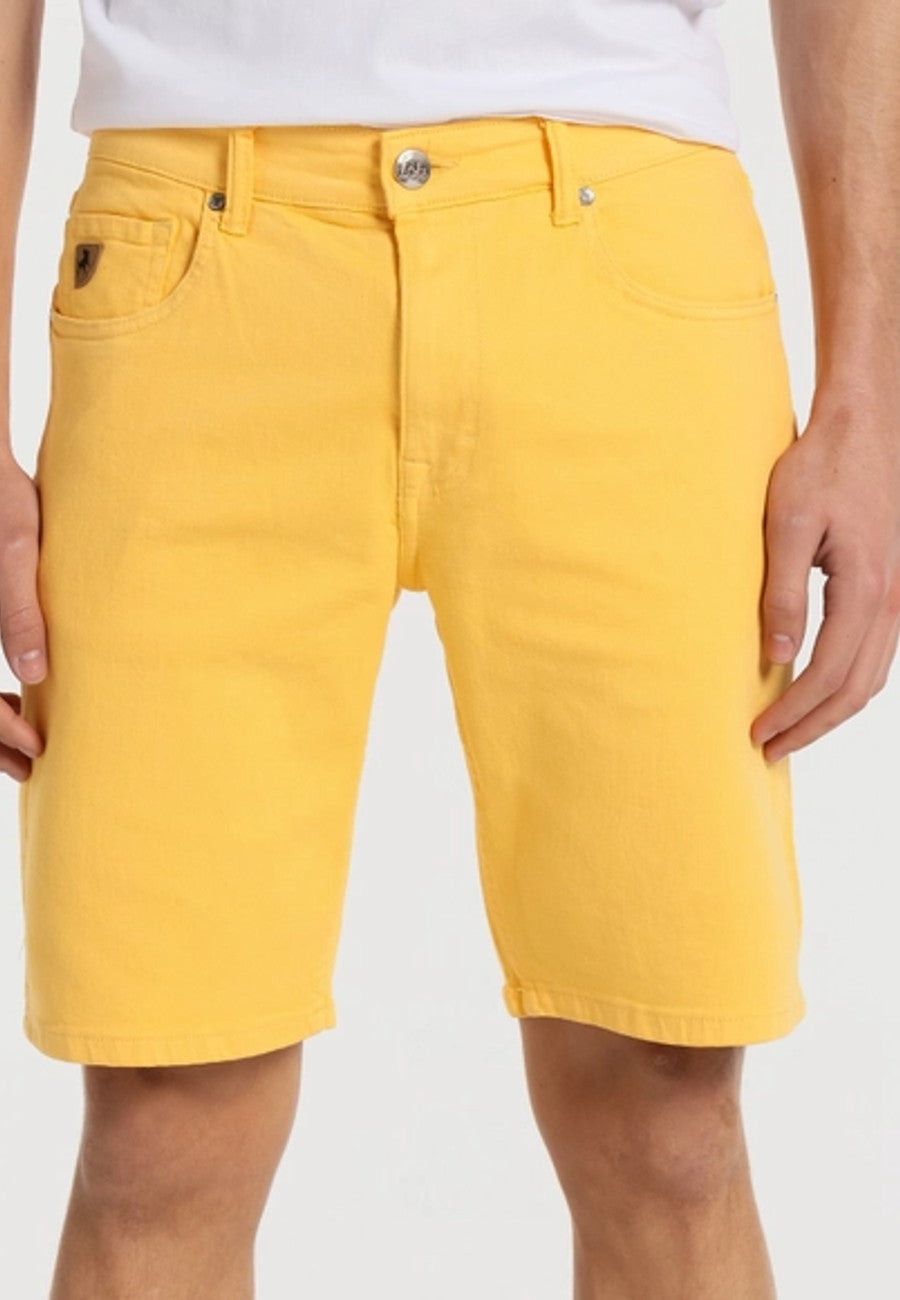Bermudas de Hombre Jeans LOIS Amarillo de Tiro medio