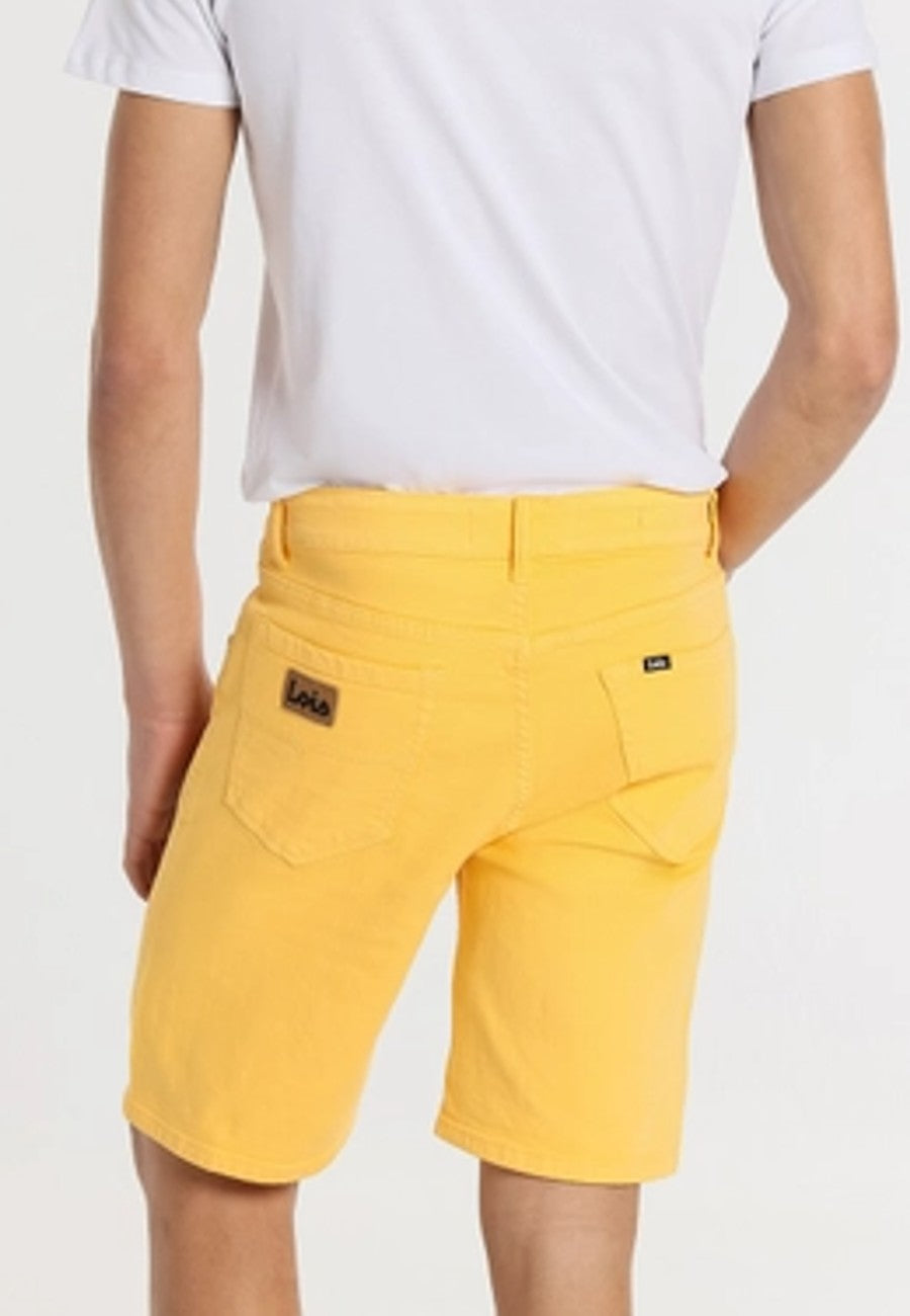 Bermudas de Hombre Jeans LOIS Amarillo de Tiro medio