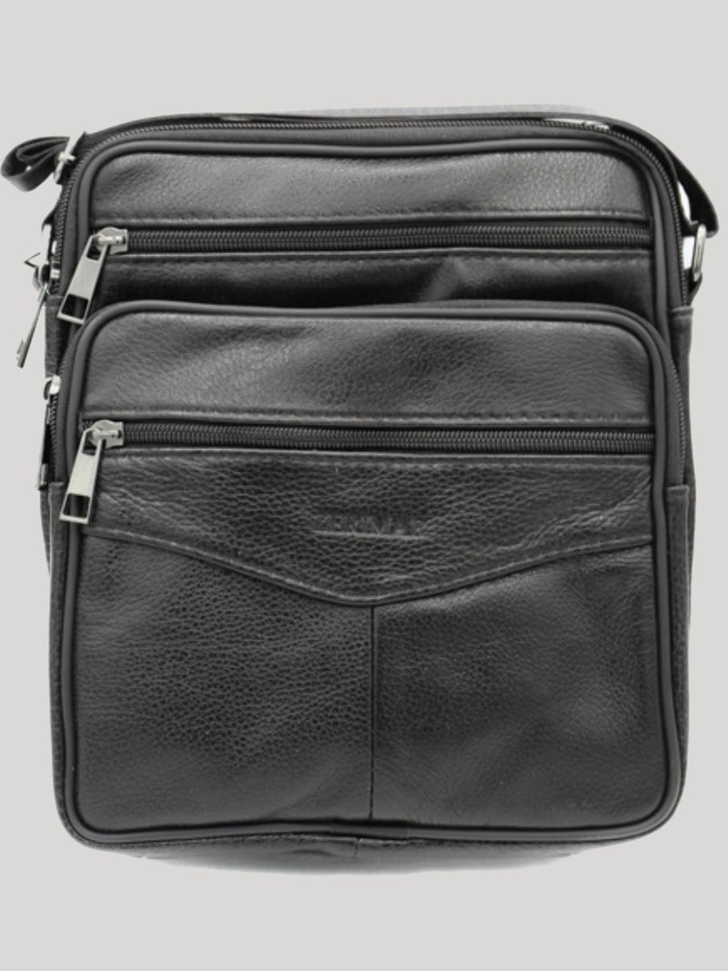 Bolso de pequeño de piel de hombro para hombre