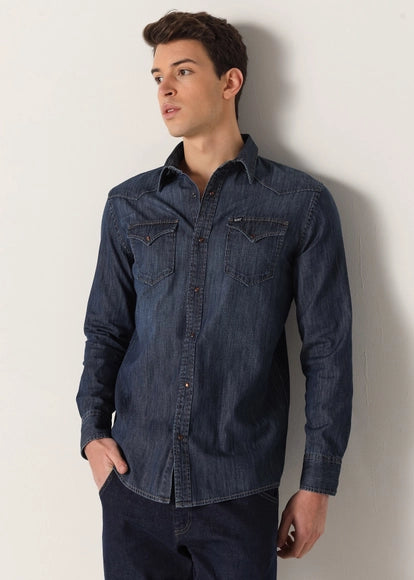 Camisa tejana Denim Manga larga de T'estimu