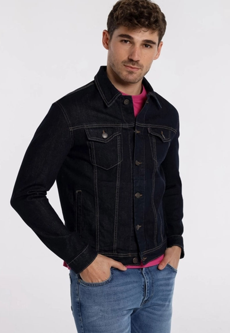 Cazadora Vaquera Denim Azul Oscuro para hombre