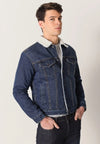 Cazadora Vaquera Denim Con Borreguito para hombre