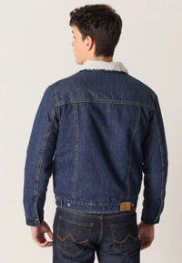 Cazadora Vaquera Denim Con Borreguito para hombre