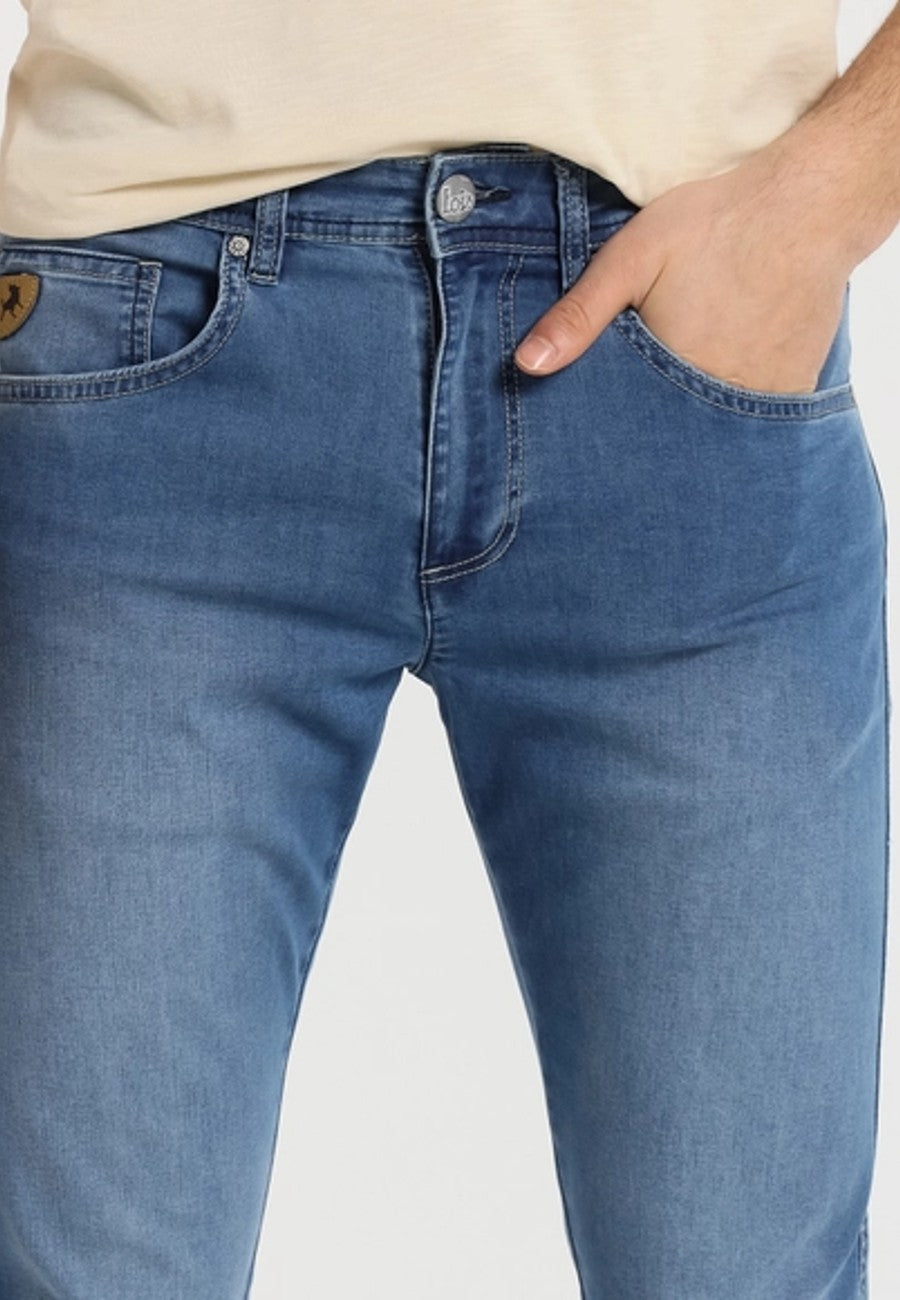 Pantalón de Hombre Jeans LOIS Azul Regular de Tiro medio