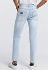 Pantalón de Hombre Jeans LOIS Azul Blanco, Recto de Tiro medio