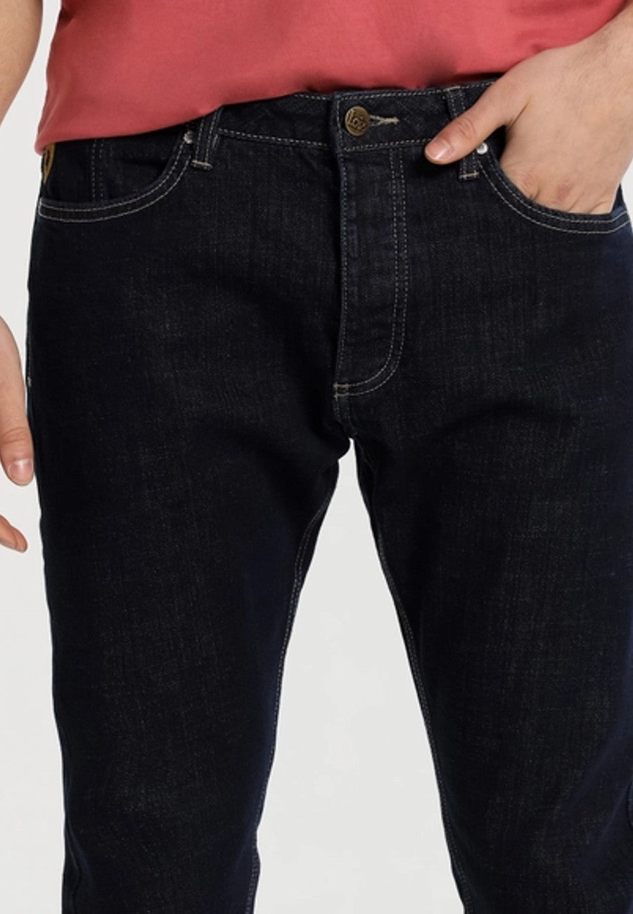 Pantalón de Hombre Jeans LOIS Azul oscuro Slim de Tiro medio