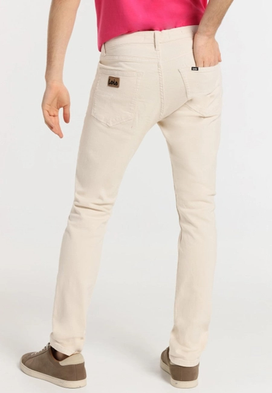 LOIS Men s Slim Jeans Pants Beige Testimu Moda