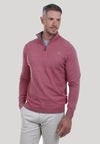 Jersey de media cremallera Rosa para hombre