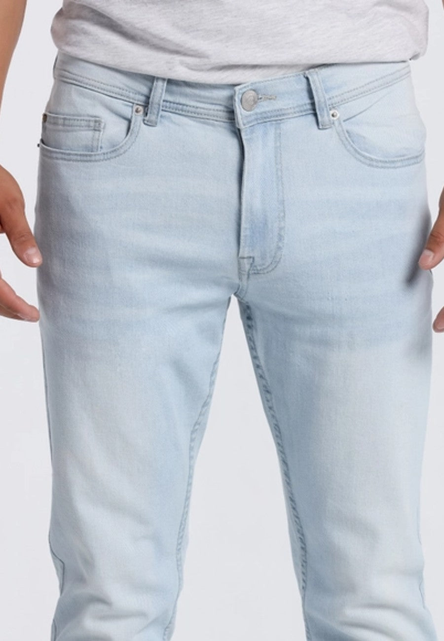 Pantalón Jeans Regular de tiro medio de hombre - Tono blanco
